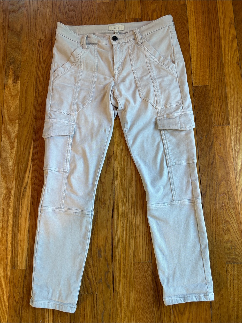 Joie Women’s Cargo-Style Pants in Light Beige - Size 27